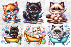 Cute Kitten Clipart Bundle | Cat Lover Adorable Illustration Product Image 2