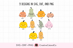 cute pumpkins with stick arms and legs svg png bundle