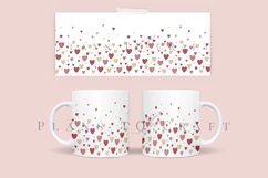 bundle retro groovy valentine coffee glass wrap svg glass mug svg presized for 11oz and 15oz glass ready to cut and sublimation files