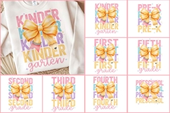 Coquette Bow Back to School Bundle PNG | Teacher First Day Product Image 1