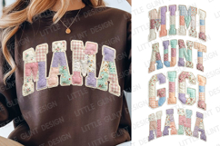 Patchwork Floral Mama Shirt Png Bundle | Grandma Core Mom Product Image 1
