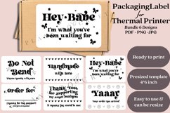 bundle small business packaging label presized label for thermal printer ready to print