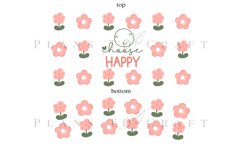 bundle spring flower 40oz quencher tumbler sublimation full wrap high resolution transparant background