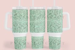 bundle spring flower 40oz quencher tumbler sublimation full wrap high resolution transparant background