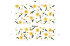 bundle spring flower 40oz quencher tumbler sublimation full wrap high resolution transparant background