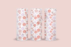 bundle spring flower floral skinny tumbler sublimation design for 20oz and 30oz skinny tumbler sublimation wrap