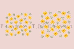 bundle spring flower floral skinny tumbler sublimation design for 20oz and 30oz skinny tumbler sublimation wrap