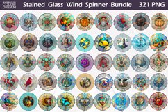 Stained Glass Wind Spinner Bundle | Wind Spinner Bundle Product Image 1