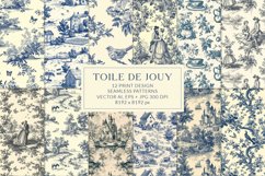 Toile de Jouy Patterns Bundle. Product Image 3