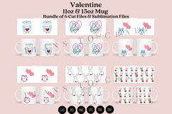bundle valentine 6 coffee glass wrap svg glass mug svg presized for 11oz and 15oz glass ready to cut and sublimation files