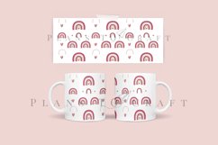 bundle valentine boho coffee mug glass wrap svg 11oz 15oz mug svg presized for 11oz 15oz glass ready to cut and sublimation files