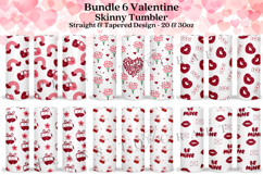 bundle valentine skinny tumbler sublimation wrap with high resolution and transparant background are for 20oz and 30oz skinny tumbler