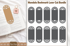 Mandala Bookmark papercut Svg | Bookmark Laser cut Bundle Product Image 1