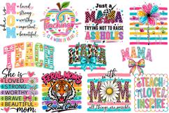 Mom Teacher PNG Bundle, Teacher Mom Shirt Product Image 1