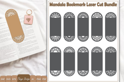 Mandala Bookmark papercut Svg | Bookmark Laser cut Bundle Product Image 1