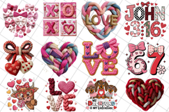 Faux Yarn Valentine’s Day Png Bundle Product Image 1