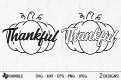 Thankful SVG, Cut Files, Thanksgiving Shirt Designs Product Image 1