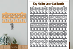 Wooden Key Holder Laser Cut Files | Wooden Wall Decor Bundle Product Image 1