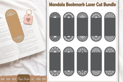 Mandala Bookmark papercut Svg | Bookmark Laser cut Bundle Product Image 1