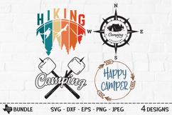 Camping Bundle SVG, Cut File, Outdoor Shirt Designs Product Image 1