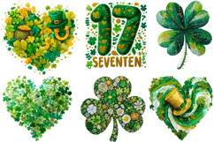 Brushstroke PNG, St. Patrick’s Day St. Patrick’s Day Heart Product Image 1