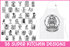 36 Cute kitchen bundle SVG, Skeleton SVG Product Image 1