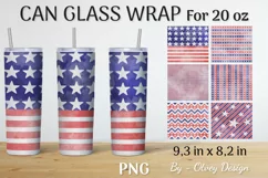 PATRIOTIC Tumbler Wrap Sublimation, 20 oz Patriotic Tumbler Product Image 1
