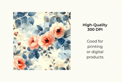 Vintage French Digital Paper Bundle Seamless Patterns Product Image 4