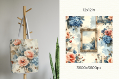 Vintage French Digital Paper Bundle Seamless Patterns Product Image 5