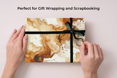 Coffee &amp; Cream Digital Paper Watercolor Seamless Patterns Product Image 6