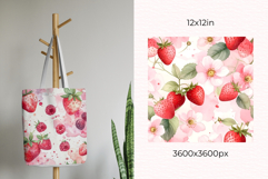 Strawberry Milk Digital Paper Bundle Seamless Patterns Product Image 5