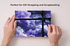 Moon &amp; Night Sky Digital Paper Seamless Pattern Bundle Product Image 6