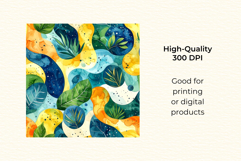 Terra Futura Digital Paper Bundle Watercolor Seamless Patter Product Image 5