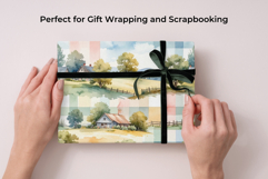 Cottagecore Linen Digital Paper Bundle Seamless Patterns Product Image 6