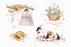 Kids illustrations with bunnies, flowers, kids clothes