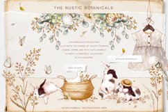 Bunnies, Flowers, Girl’s dress  Watercolor illustrations