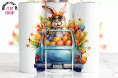 Tumbler Sublimation Bunnies Bundle, 20 oz tumbler wrap, I Love You Pn