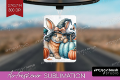 Bunny Halloween Air Freshener PNG Coquette PNG Sublimation Product Image 1