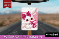 Bunny Valentine Air Freshener PNG Cute Valentines Day PNG Product Image 1