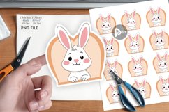 Sticker Heart Bunny Product Image 1