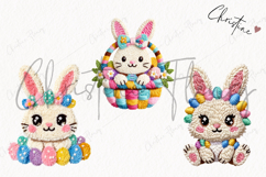 Faux Yarn Easter Clipart | Easter PNG Product Image 3