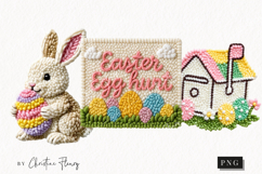 Faux Yarn Easter Clipart | Easter PNG Product Image 1