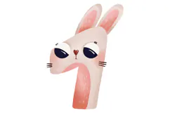 Bunny Numbers 0-9 Watercolor Clipart for Nursery Product Image 3
