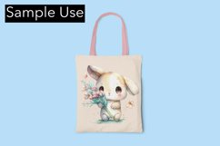 Easter Bunny - Bunny with Flowers- Easter Sublimation Product Image 4