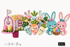 Faux Yarn Easter Clipart | Easter PNG Product Image 1