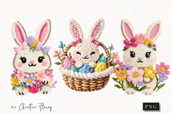 Faux Yarn Easter Clipart | Easter PNG Product Image 1