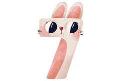 Bunny Numbers 0-9 Watercolor Clipart for Nursery Product Image 9