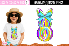 Coquette Bunnies PNG | Easter Sublimation Design Product Image 3