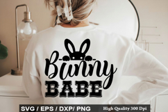 Bunny babe - Easter SVG Design Product Image 1
