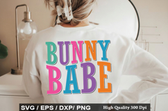 Bunny Babe - Easter SVG Design Product Image 1